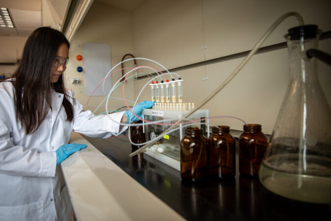 a person in a lab coat