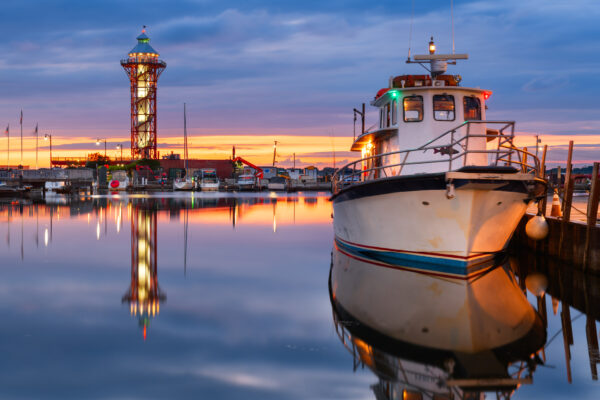 a boat in the water